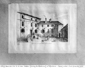 Maison de Jean de La Fontaine à Château-Thierry, 1838 - Charles Nicolas Ransonnette