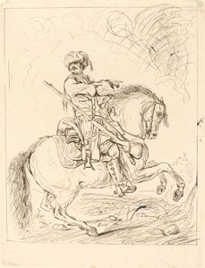 Un dragon à cheval - Charles Parrocel