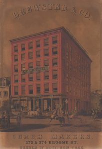 Brewster & Co. Fabricants de carrosses, 372 & 374 Broome St., vers 1860-70 - Charles Parsons