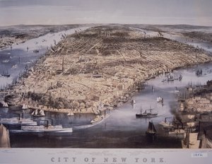 Ville de New York, imprimée et publiée par N. Currier - Charles Parsons