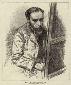 M. J W Waterhouse, RA - Charles Paul (after) Renouard