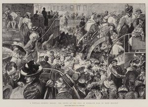 Un lieu de villégiature populaire de Cockney, la foule au pied de Highgate Hill lors du jour férié - Charles Paul Renouard