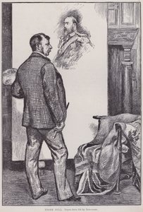 Frank Holl, peignant dans son atelier