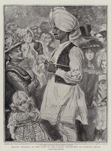 Faire des amis, au camp du contingent indien à Hampton Court