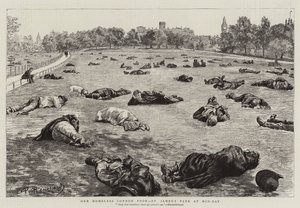 Nos pauvres sans-abri de Londres, St James