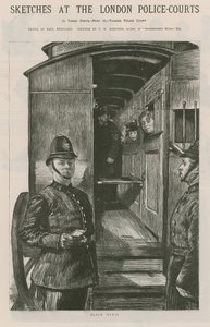 Croquis aux tribunaux de police de Londres