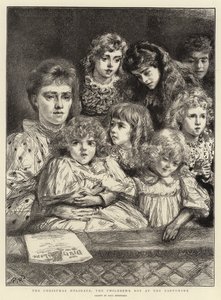 Les vacances de Noël, la boîte des enfants au pantomime