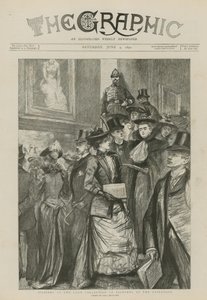 Visiteurs à la collection de prêt de tableaux à la Guildhall - Charles Paul Renouard