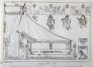 Lit fait pour M. T de Paris - Charles Percier