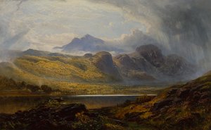 Llyn Crafnant, Moel Siabod au loin, nord du Pays de Galles