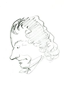 Autoportrait, c. 1843 - Charles Pierre Baudelaire