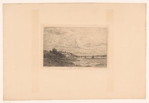 Vue de la Seine à Honfleur - Charles Pierre Daubigny