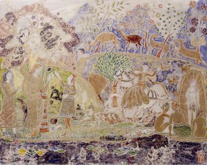 Figures et cerfs - Charles Prendergast