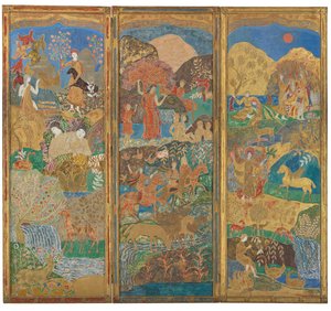 Paravent à trois panneaux - Charles Prendergast