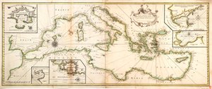 Carte de la Méditerranée - Charles Price