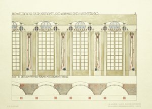 Salle de réception et de musique, c.1901 - Charles Rennie (after) Mackintosh