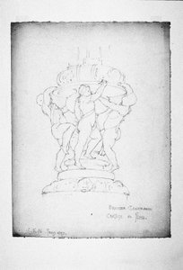 Candélabre en bronze, Certosa di Pavia