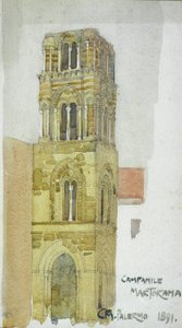 Campanile Martorama, Palerme, 1891 - Charles Rennie Mackintosh