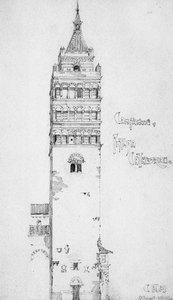 Campanile, Cathédrale de Pistoia, 1891 - Charles Rennie Mackintosh