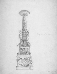 Chandelier (?), Musée de Naples, 1891 - Charles Rennie Mackintosh
