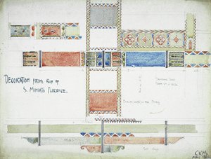 Décoration du toit de S. Miniato, Florence, 1891 - Charles Rennie Mackintosh