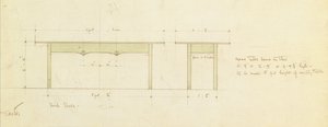 Conception pour une table à manger et une petite table - Charles Rennie Mackintosh