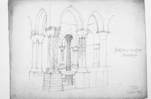 Fontaine dans le cloître, Monreale, 1891