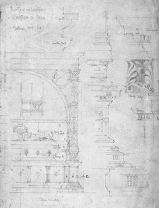 Fontaine dans les Lavabos, Certosa di Pavia, 1891 - Charles Rennie Mackintosh