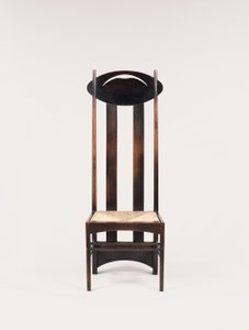 Chaise à dossier haut pour les salons de thé Argyle Street, Glasgow