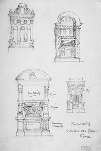 Monuments, S. Maria del Popolo, Rome, 1891
