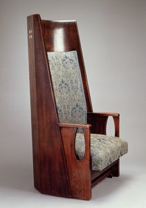 Une paire de fauteuils pour la chambre bleue, HousHill, Glasgow, 1905