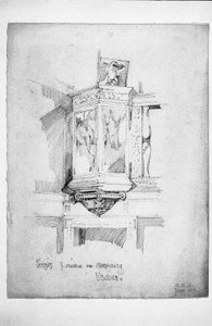 Chaire, S. Maria dei Miracoli, Venise, 1891 - Charles Rennie Mackintosh