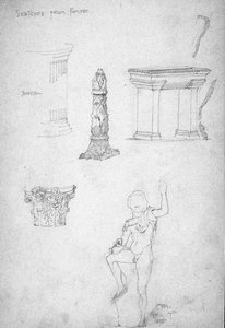 Croquis de Pompéi, 1891 - Charles Rennie Mackintosh