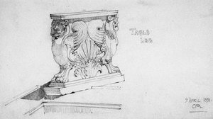 Pied de table, 1891 - Charles Rennie Mackintosh