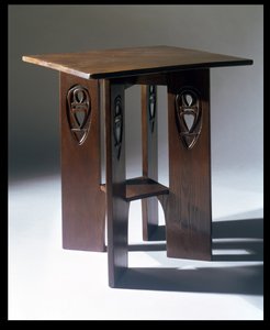 Table conçue pour la salle de billard des salons de thé Argyle de Miss Cranston, Glasgow, 1897 - Charles Rennie Mackintosh