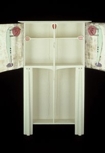 Cabinet blanc conçu pour Mme Rowat, 1902 - Charles Rennie Mackintosh