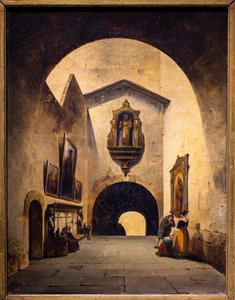 Intérieur du cloître - Charles Renoux