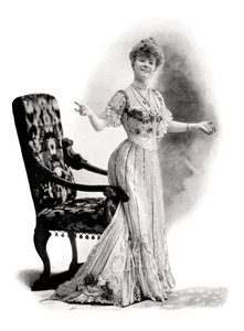Une actrice parisienne, Mademoiselle Charlotte Wiehe, 1901