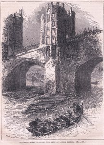 La fuite de la reine Éléonore : scène au pont de Londres en 1263