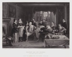 Falstaff et ses amis - Charles Robert (after) Leslie