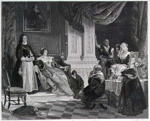 Sancho et la duchesse, gravé par R. Staines - Charles Robert (after) Leslie