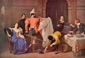 Shakespeare : Katherina et Petruchio, La Mégère apprivoisée, Acte IV, Scène 3 - Charles Robert (after) Leslie