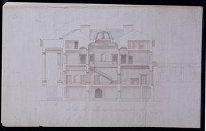 Conceptions pour Lough Crew House, Comté de Meath, Irlande, vers 1825 - Charles Robert Cockerell