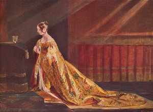 Reine Victoria en robes de couronnement, 1838, 1906 - Charles Robert Leslie