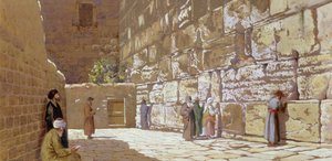 Le Mur des Lamentations, à Jérusalem, 1872