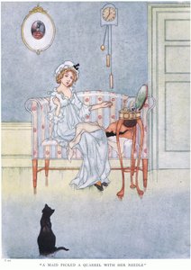 Une servante se querella avec son aiguille - Charles Robinson