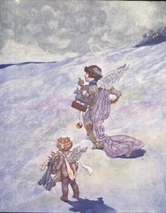 Anges de Noël avec des jouets