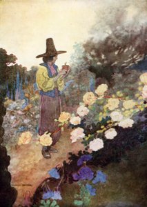 Hans dans son jardin