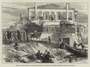 Maison à San Stefano où le traité de paix entre la Turquie et la Russie a été signé - Sir John Charles Robinson