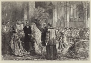Mariage du duc de Norfolk avec Lady Flora Hastings, à l